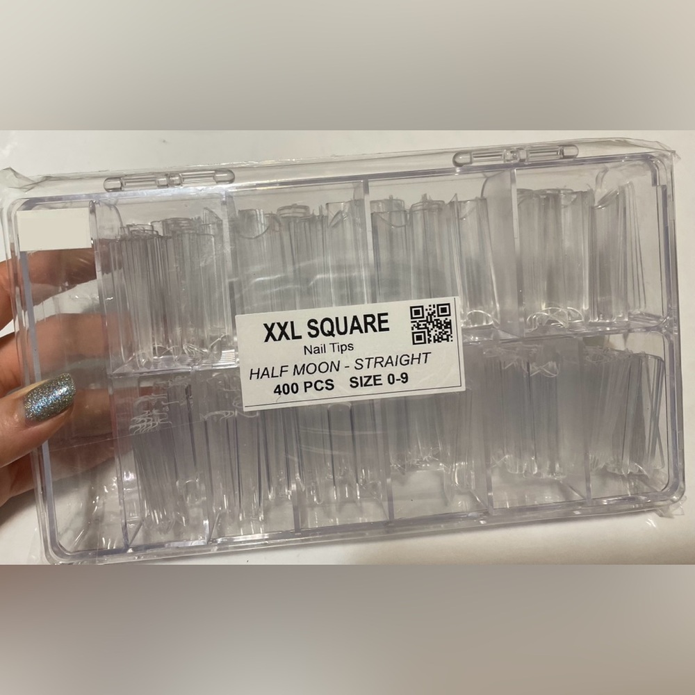XXL Square Nail Tips Straight With Box